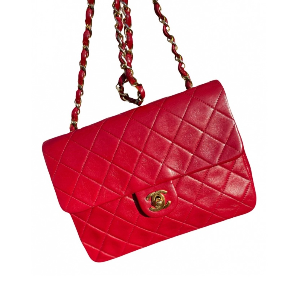 Red vintage Chanel handbag